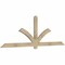 Ekena Millwork Redmond Rough Sawn Timber Gable Bracket, Douglas Fir, 96"W x 32"H x 2"D x 4"F, 8/12 Pitch GBW096X32X0204RED00RDF - alternate 3